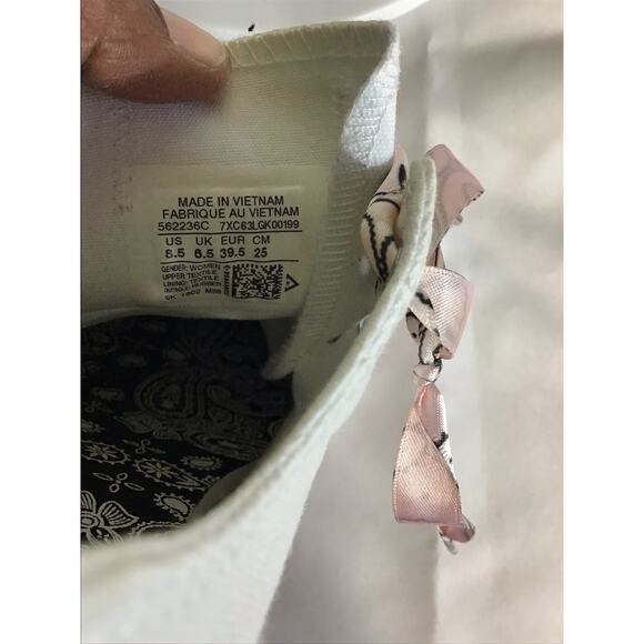 Converse x Miley Cyrus Platform Canvas Sneakers Sz.8.5 Pre owned  Pink/White - Picture 10 of 11